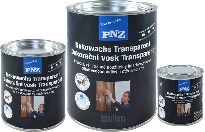 PNZ Dekorační vosk Transparent - balení 0.25 l. 0.75 l a 2.5 l